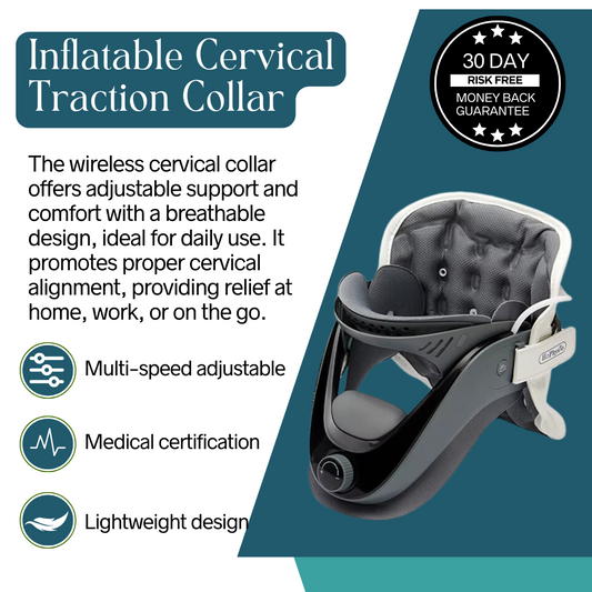 Inflatable Cervical Traction Collar for Posture Support